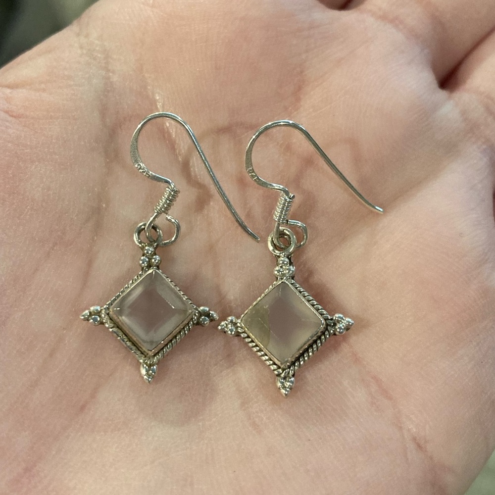 Rose Quartz Earrings